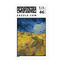 Vincent van Gogh's Wheat Field with Crows (1890) postage by MasterpieceGallery Vincent van Gogh's Wheat Field with Crows (1890) postage