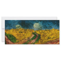 Vincent van Gogh's Wheat Field with Crows (1890) rack cards by MasterpieceGallery Vincent van Gogh's Wheat Field with Crows (1890) rack cards