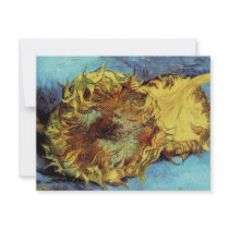 Vincent VanGogh - Cut Sunflowers invitations