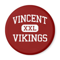 Vincent - Vikings - High - Milwaukee Wisconsin magnets by customteamsportswear Vincent - Vikings - High - Milwaukee Wisconsin magnets