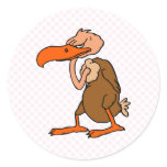 Vincent Vulture Round Sticker