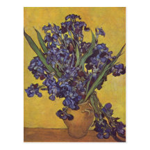 Vincent Willem Van Gogh Iris flowers Post Cards