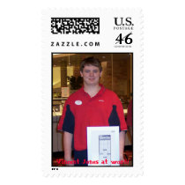 Vincent working at amc box, Vincent Jones at work! postage