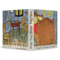 Vincent'S Bedroom In Arles, By Vincent Van Gogh Binder