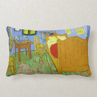 Vincent's Bedroom in Arles by Vincent Van Gogh Pillows