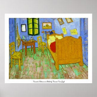 Vincent's Bedroom in Arles by Vincent Van Gogh Poster