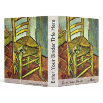 Vincent'S Chair With Pipe By Vincent Van Gogh Binder