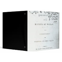 Vindication of the Rights of Woman' 3 Ring Binders