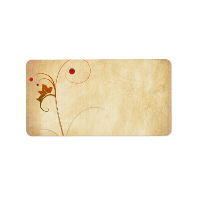 Vine &amp; Berries Blank Address Label