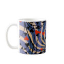 vine floral pattern mugs