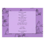 Vine Heart in Purple Birthday Invitation