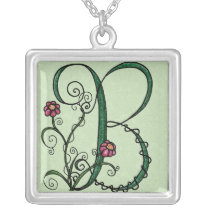 'Vine Letter B' Necklace