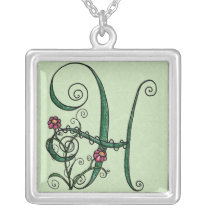 'Vine Letter H' Necklace