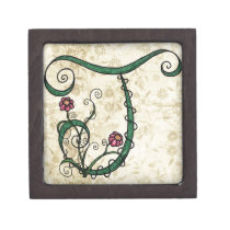 'Vine Letter J' Premium Gift Box