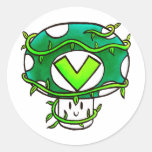 Vinesauce Vine Mushroom Round Sticker