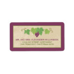 Vineyard Address Label (Parchment Texture)