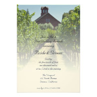Vineyard and Red Barn Post Wedding Brunch Invite