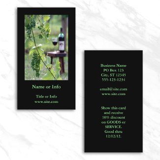 Vineyard Business Card profilecard