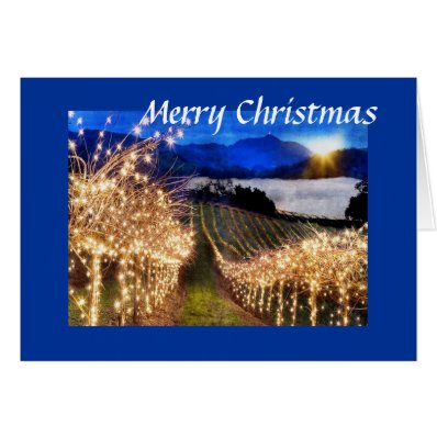Vineyard Christmas Greeting Cards