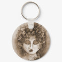 Vineyard Nymph Keychain by 13BlackCatsDesigns Vineyard Nymph Keychain