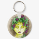 Vineyard Nymph Keychain 2 by 13BlackCatsDesigns Vineyard Nymph Keychain 2