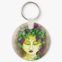 Vineyard Nymph Keychain 2 by 13BlackCatsDesigns Vineyard Nymph Keychain 2