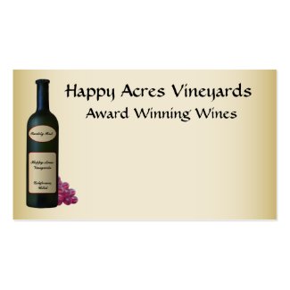 Vineyard or Winery profilecard