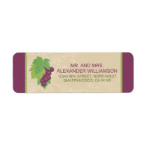 Vineyard Return Address Label (Parchment Texture)