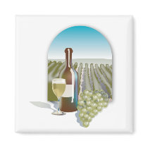 Vineyard Scene magnets by White_Wedding Vineyard Scene magnets