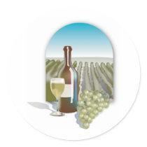 Vineyard Scene stickers by White_Wedding Vineyard Scene stickers