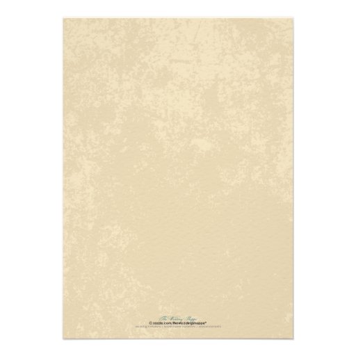 Vineyard Wedding Invitation (Parchment Texture)