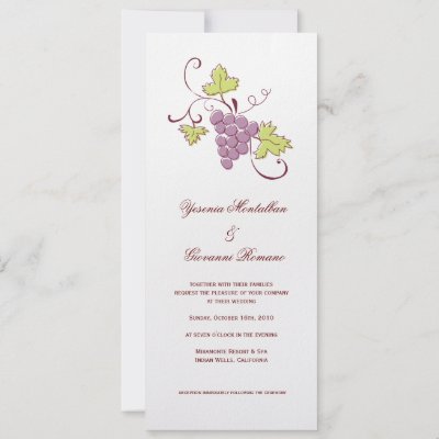 Winery Wedding Invitations on Having A Vineyard Or Tuscan Theme Wedding  Then These Invitations Are