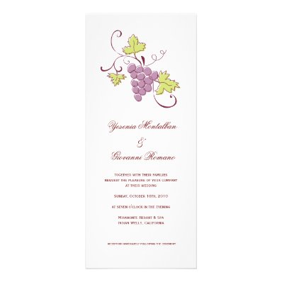 Vineyard Wedding Invitations