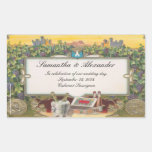 Vineyard Wedding Personalized Wine Bottle Labels stickers