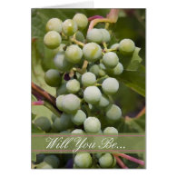 Vineyard Will You Be My Bridesmaid Card