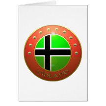 Vinland Flag shield Greeting Card