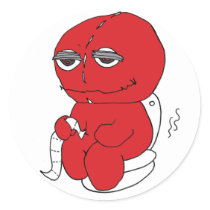 Vinny on the toilet sticker by bumpybrains Vinny on the toilet sticker