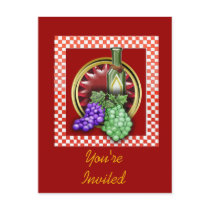 vino invite postcards