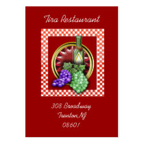 vino restaurant business cards