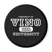 Vino University Dark magnets by universityshirts Vino University Dark magnets