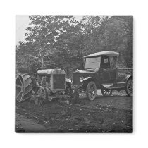 Vintae Ford Auto & Tractor Sales Fridge Magnet