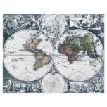 Vintage 1658 Nicolao Visscher World Map Personalized Flyer