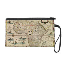 Vintage 1660's Africa Map by Willem Janszoon Blaeu Wristlet