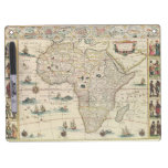 Vintage 1660's Africa Map by Willem Janszoon Blaeu Dry-Erase Whiteboards