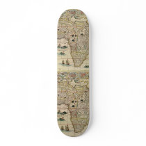 Vintage 1660's Africa Map by Willem Janszoon Blaeu Skate Decks