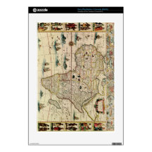 Vintage 1660's Africa Map by Willem Janszoon Blaeu PS3 Console Decals