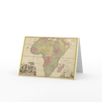 Vintage 1725 Africa Map cards