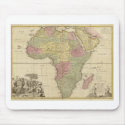 Vintage 1725 Africa Map mousepads by ZephyrusBooks Vintage 1725 Africa Map mousepads