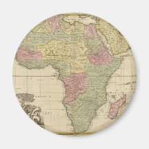 Vintage 1725 Africa Map Refrigerator Magnet
