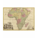 Vintage 1725 Africa Map t-shirts
